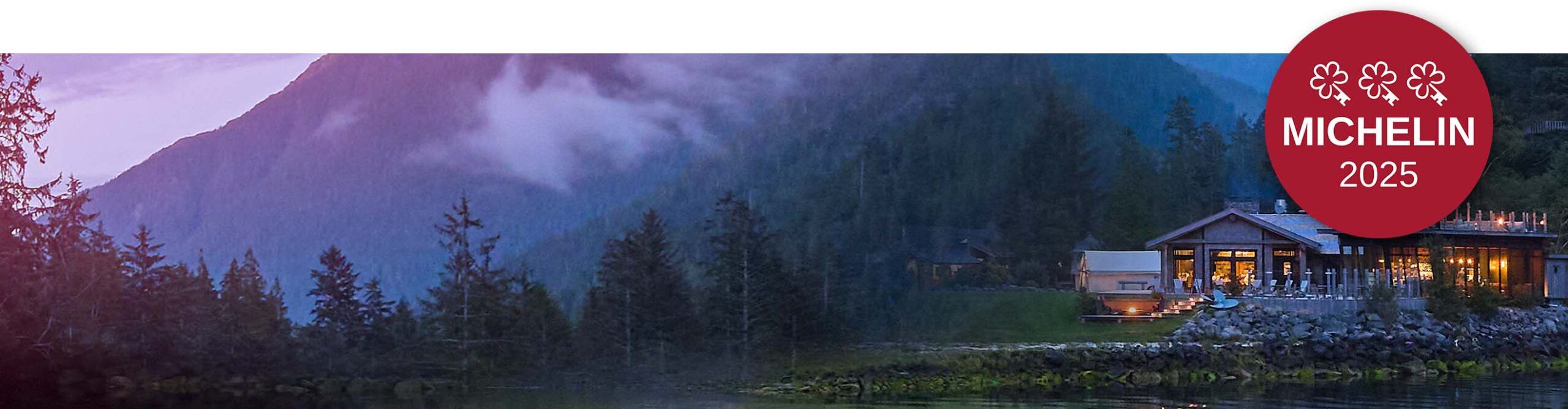 MICHELIN Keys recognition artwork for Clayoquot Wilderness Lodge.